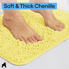 GORILLA GRIP Bath Rug Mat 44x26, Thick Soft Absorbent Chenille, Quick Dry - Image 4