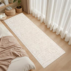 2'6''x8' Hallway Washable Runner Rug: Vintage Boho Neutral Kitchen Rug Soft - Image 3