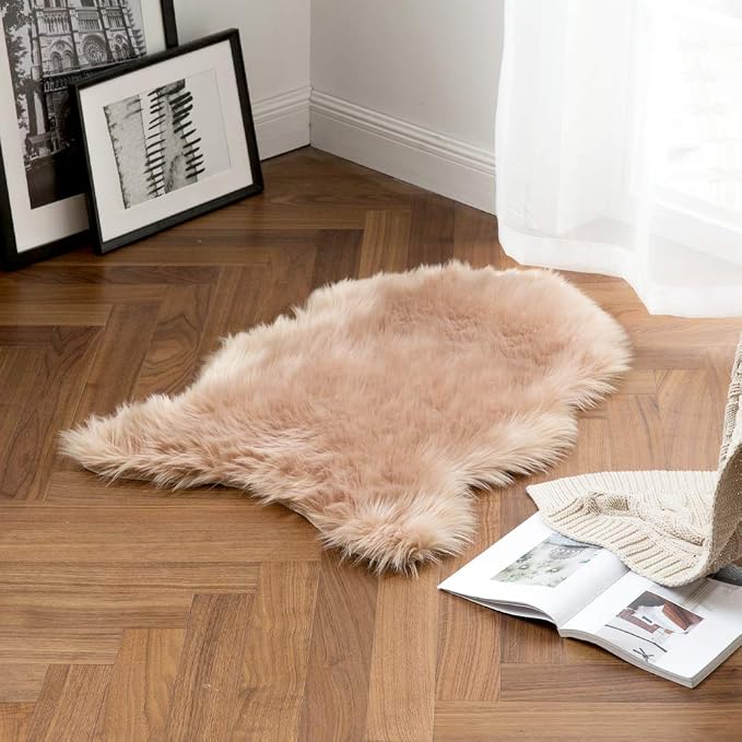MIULEE Fluffy Rug Soft Shaggy Faux Fur Area Rug Luxury Plush Sheepskin Carpet - Image 4
