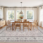 5x7 Area Rugs for Living Room: Vintage Boho Neutral Washable Rug Indoor Soft - Image 9