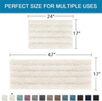 H.VERSAILTEX Extra Thick Striped Bath Rugs - Image 2
