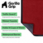 GORILLA GRIP Waterproof Traffic Guard Door Mat, Heavy Duty Entryway Mats - Image 2