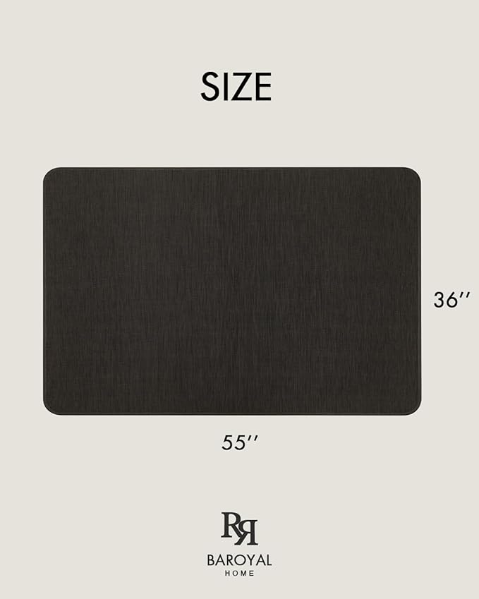 BARoyal Office Chair Mat for Hardwood Floor Under Desk Computer Rolling Chair - Image 6
