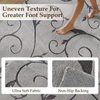 PureCozy Gray Washable Area Rug 4x6 Soft Shag Rugs - Image 6