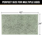 H.VERSAILTEX Microfiber Bath Rugs Chenille Floor Mat Ultra Soft Washable - Image 2