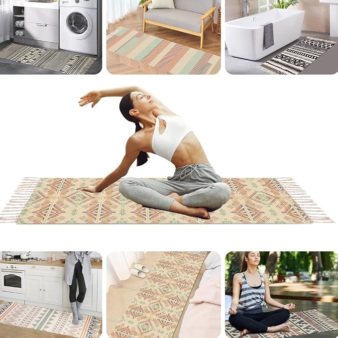 nuveti Cotton Yoga Mat - Image 5
