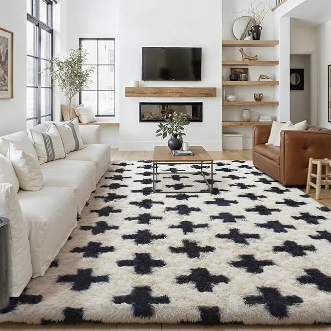 PureCozy Modern Rug 9x12 for Living Room by PureCozy
