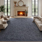 Area Rugs 9x12 Living Room Bedroom: Soft Fluffy Shag Rugs Upgrade Non-Slip High - Image 2