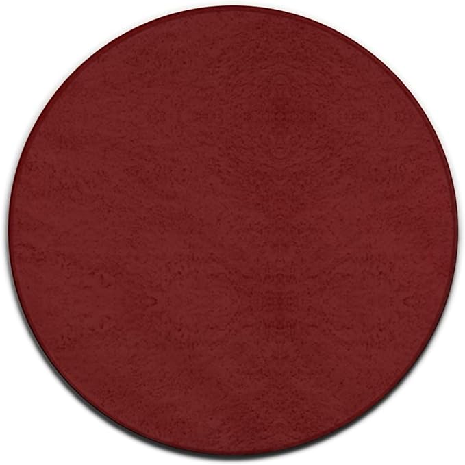Machine Washable Modern Round Area Rug, Room Sofa Yoga Soft Round Carpet by Meaudiwes