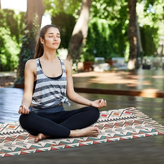 nuveti Cotton Yoga Mat - Image 7