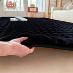 Black Rabbit Plush Rug 2'x6', Fluffy Shaggy Area Rug - Image 8