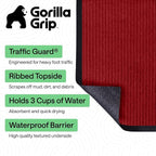 GORILLA GRIP Waterproof Traffic Guard Door Mat, 2 Pack Heavy Duty Entryway Mats - Image 2