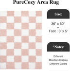 PureCozy Checkered Rug 3x5 for Playroom - Image 2