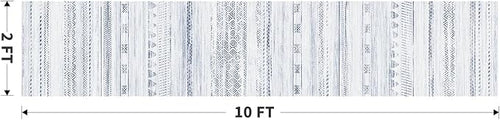 2x10 Runner Rug Machine Washable Non Slip Area Rug Distressed Neutral Moroccan - Image 2