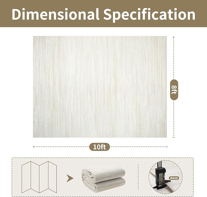 Washable Rugs 8x10 Area Rugs for Living Room, Dining Room- Large Ultra Soft - Image 2