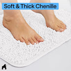 GORILLA GRIP Bath Rug Mat 36x24, Thick Soft Absorbent Chenille, Quick Dry - Image 4