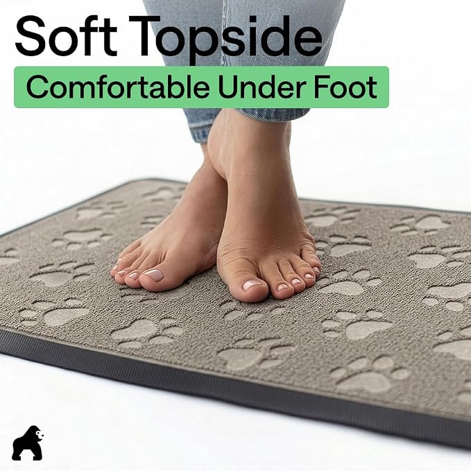 GORILLA GRIP 100% Waterproof All-Season WeatherMAX Doormat 35x23, US Designed - Image 8