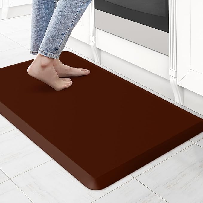 KitchenClouds Kitchen Mat Cushioned Anti Fatigue Rug 17.3"x28" Water Resistant by KitchenClouds