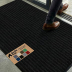 GORILLA GRIP Waterproof Traffic Guard Door Mat, 72x48 Heavy Duty Entryway Floor by Unknown