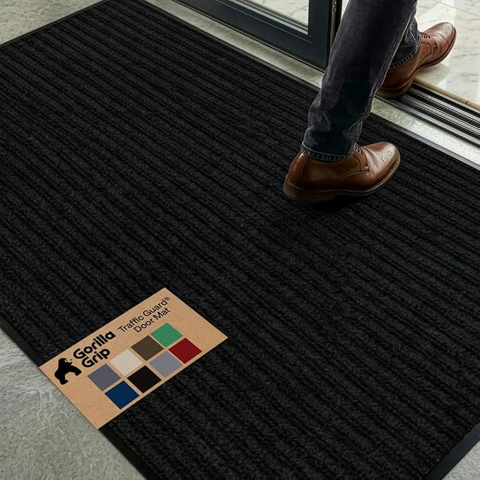 GORILLA GRIP Waterproof Traffic Guard Door Mat, 72x48 Heavy Duty Entryway Floor by Unknown