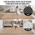 8x10 Area Rugs for Living Room Bedroom: Soft Fluffy Shag Rugs Upgrade Non-Slip - Image 8