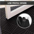 Dirt Trapper Door Mat 3' x 5', Rubber Backing Non Slip Heavy Duty Welcome Mat - Image 6