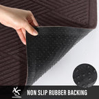 HIYARD Sturdy Front Door Mat, Absorbent Muddy Dirt Resist Welcome Door Mats - Image 4