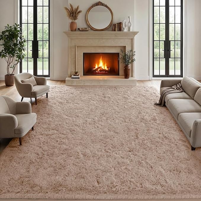 8x10 Area Rugs for Living Room Bedroom: Soft Fluffy Shag Rugs Upgrade Non-Slip - Image 2