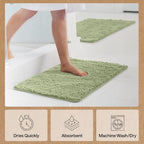 GORILLA GRIP Bath Rug Mat 60x17, Soft Absorbent Chenille, Quick Dry Microfiber - Image 7