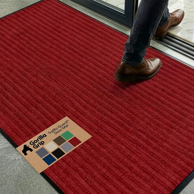 GORILLA GRIP Waterproof Traffic Guard Door Mat, Heavy Duty Entryway Mats by Unknown