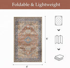 GENIMO Outdoor & Indoor Area Rug 4'x6', Waterproof, Non-Shedding, Easy Cleaning - Image 2