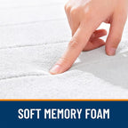 OLANLY Memory Foam Bath Mat 34x21, Super Soft Absorbent Bathroom Rugs, Quick Dry - Image 5