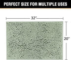 H.VERSAILTEX Microfiber Bath Rugs Chenille Floor Mat Ultra Soft Washable - Image 2