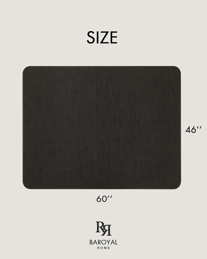 BARoyal Office Chair Mat for Hardwood Floor Under Desk Computer Rolling Chair - Image 6