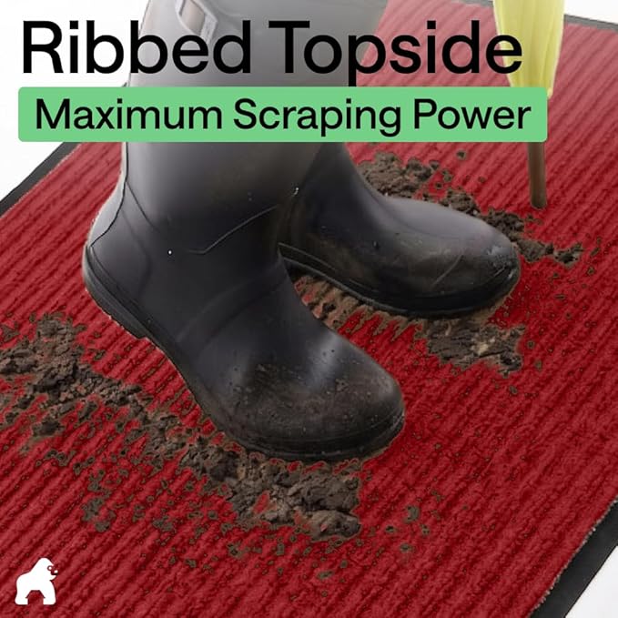 GORILLA GRIP Waterproof Traffic Guard Door Mat, Heavy Duty Entryway Mats - Image 4