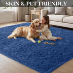 Area Rugs 9x12 Living Room Bedroom: Soft Fluffy Shag Rugs Upgrade Non-Slip High - Image 6