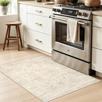 Machine Washable Area Rugs 2x3: Vintage Boho Neutral Washable Rug Indoor Soft - Image 3