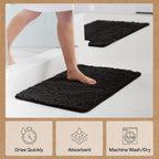 GORILLA GRIP Bath Rug Mat 60x17, Thick Soft Absorbent Chenille, Quick Dry - Image 7