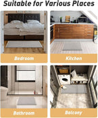 Upgraded Waffle Bath Mat, Super Absorbent Non Slip Bath Mats - Image 7