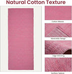 LFH Home Handmade Cotton Yoga Mat Cotton Rug picnic mat - Image 6