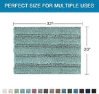 H.VERSAILTEX Bath Rugs for Bathroom Non Slip Bath Mats Extra Thick Chenille - Image 2