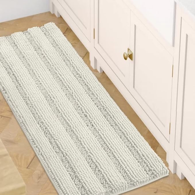 H.VERSAILTEX Bath Rugs for Bathroom Non Slip Bath Mats Extra Thick Chenille by HVERSAILTEX