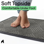 GORILLA GRIP 100% Waterproof All-Season WeatherMAX Doormat, US Designed Natural - Image 8