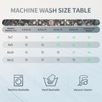 Washable Rugs 8x10 Area Rugs for Living Room, Ultra Soft Faux Wool Retro Carpets - Image 4