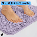 GORILLA GRIP Bath Rug Mat 44x26 Thick Soft Absorbent Chenille, Quick Dry - Image 4