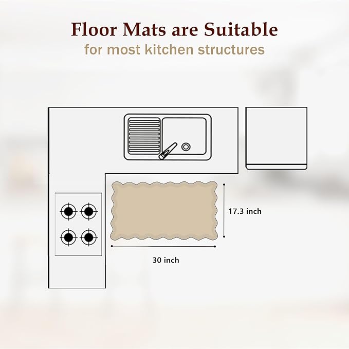 Arenarug Scalloped Kitchen Mats - Image 4
