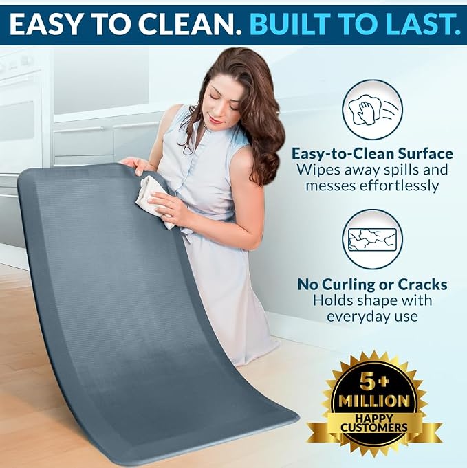 ComfiLife Anti Fatigue Floor Mat – 3/4 Inch Thick Perfect Kitchen Mat, Standing - Image 5
