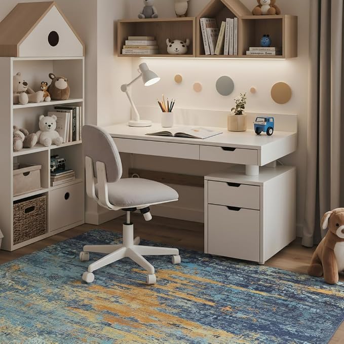 48"x72" Office Chair Mat for Hardwood Tile Floor, Under Desk Carpet Protector - Image 3