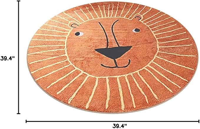 Poowe Round Kids Playroom Rug - Image 2