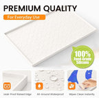 Jin&Bao Waterproof Under Sink Mat 34" x 22", Thick Silicone Mat Cabinet - Image 6